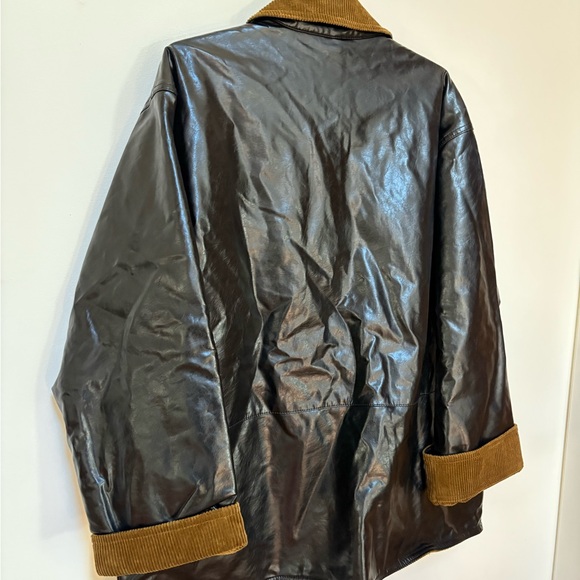 NWOT Maeve Patent Chore Jacket Size Small - Picture 12 of 15